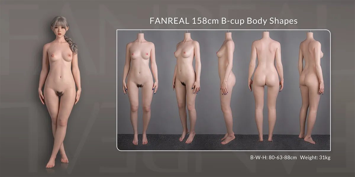 Measurement diagram of the 158cm B-cup body