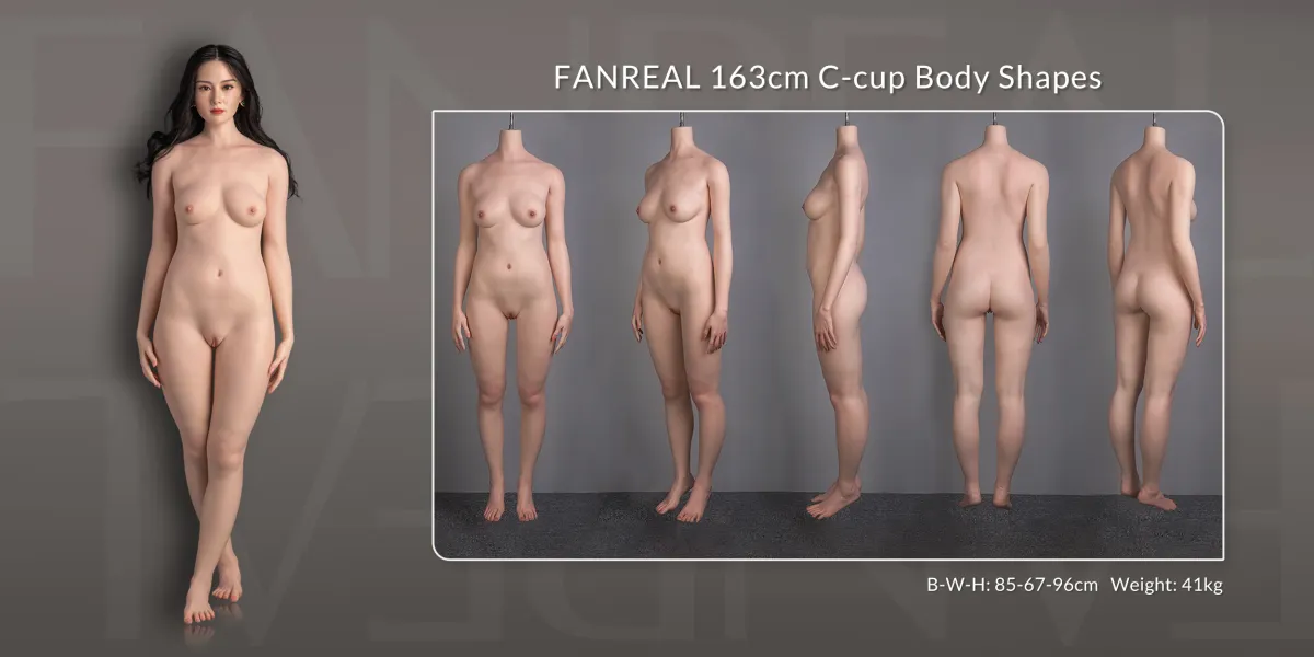 Measurement diagram of the 163cm C-cup body