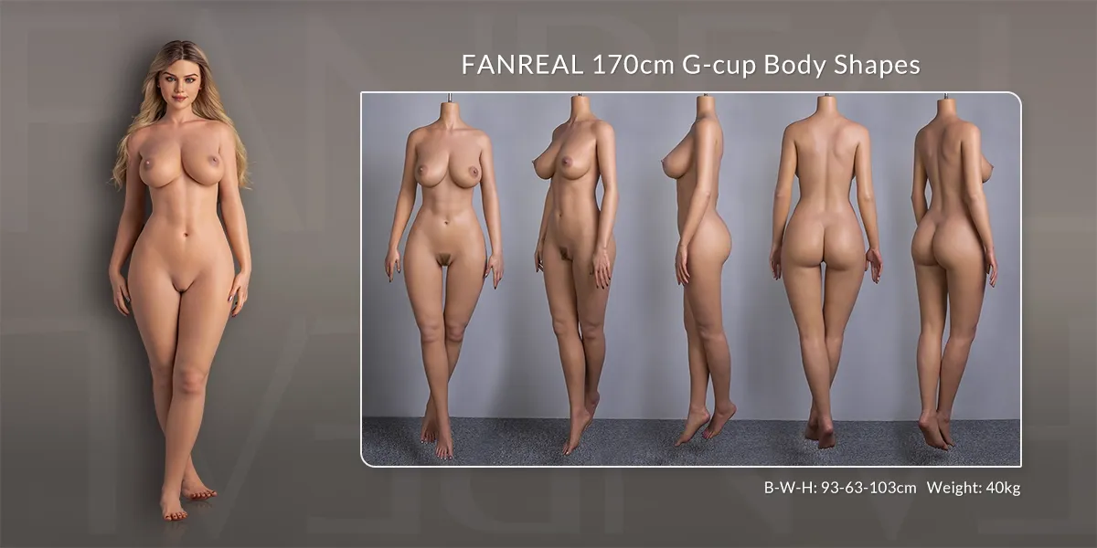 Measurement diagram of the 170cm G-cup body