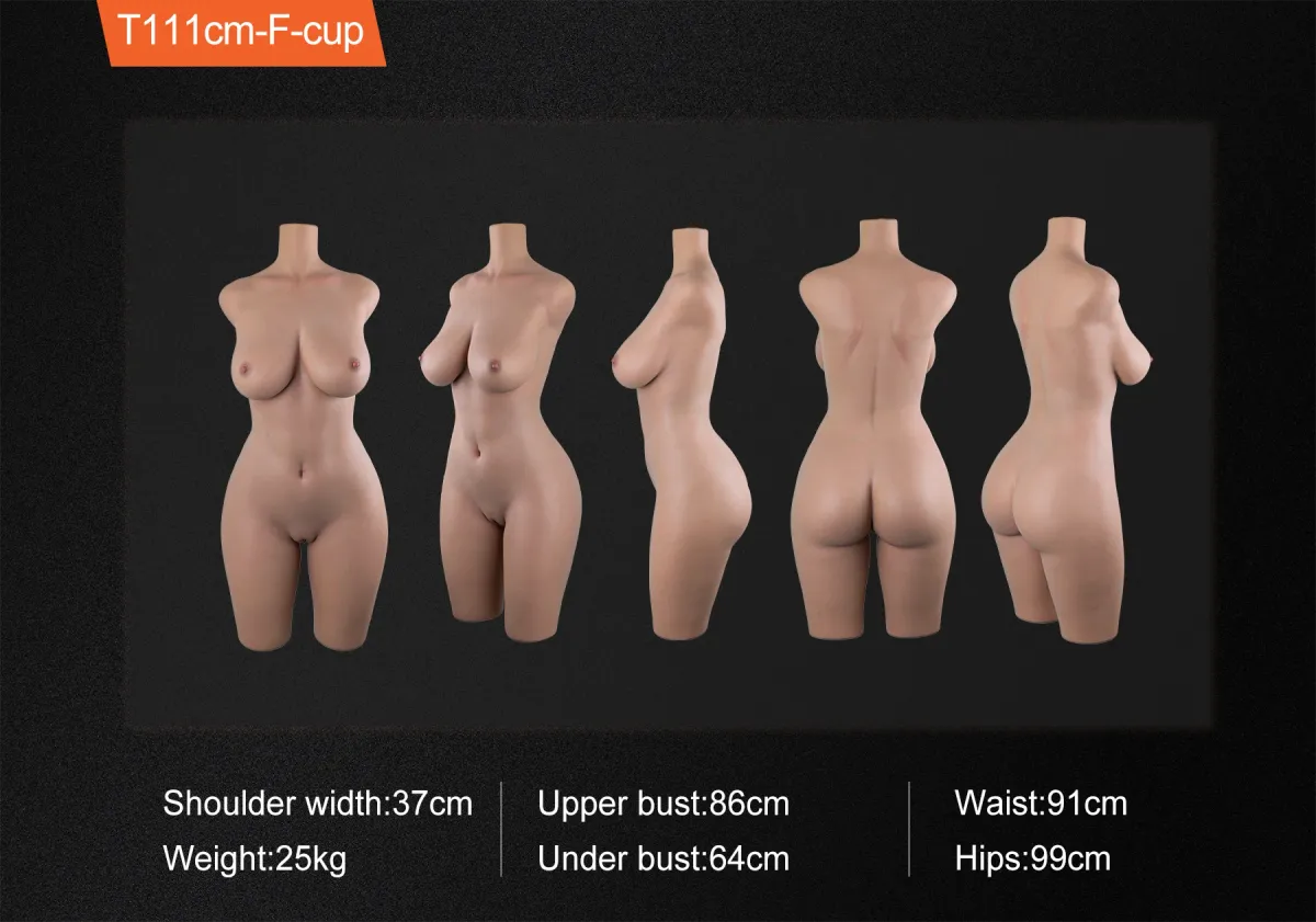 Maßzeichnung des Körpers Real Skin T111cm F-cup Torso