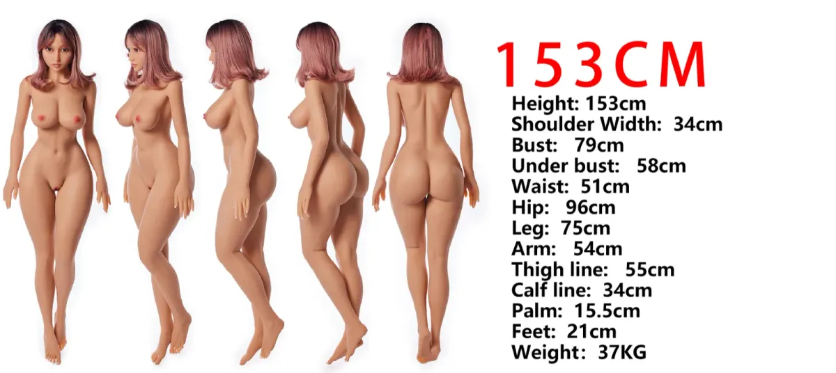 Measurement diagram of the TPE 153cm body
