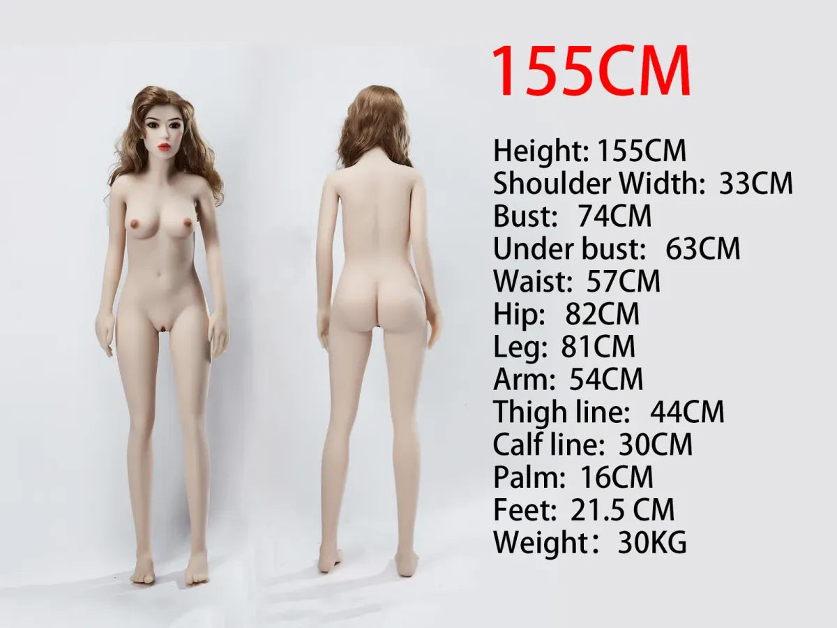 Measurement diagram of the TPE 155cm body