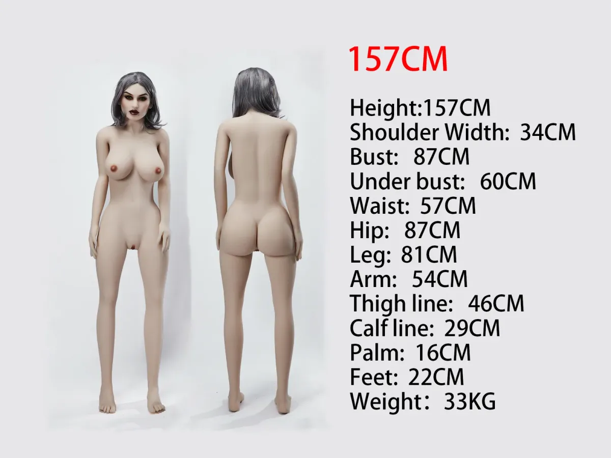 Measurement diagram of the TPE 157cm body