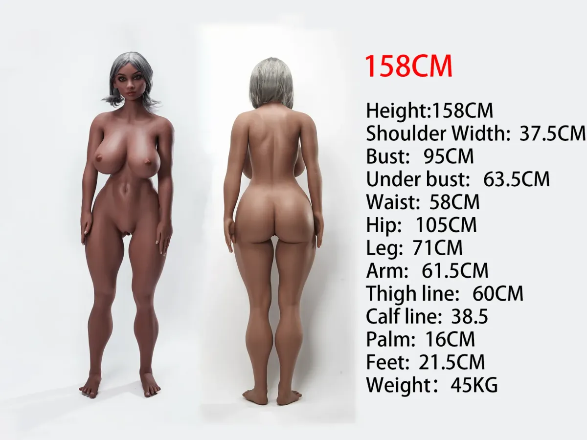 Measurement diagram of the TPE 158cm body