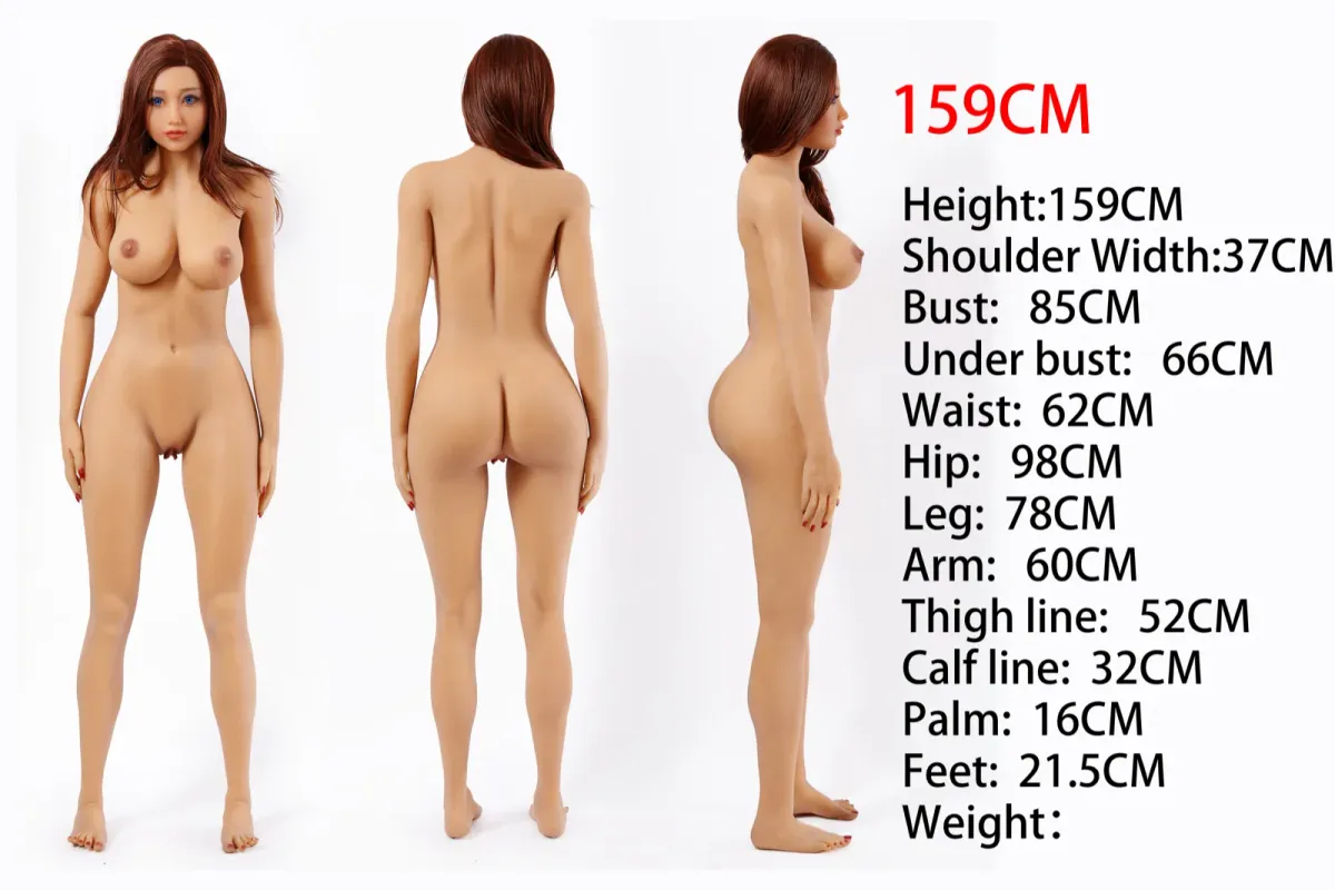 Measurement diagram of the TPE 159cm body