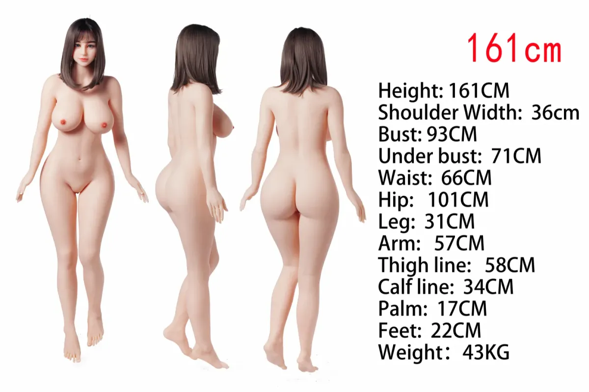 Measurement diagram of the TPE 161cm body
