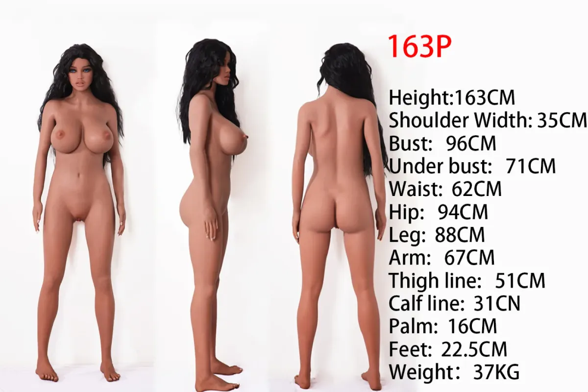 Measurement diagram of the TPE 163cm Plus body