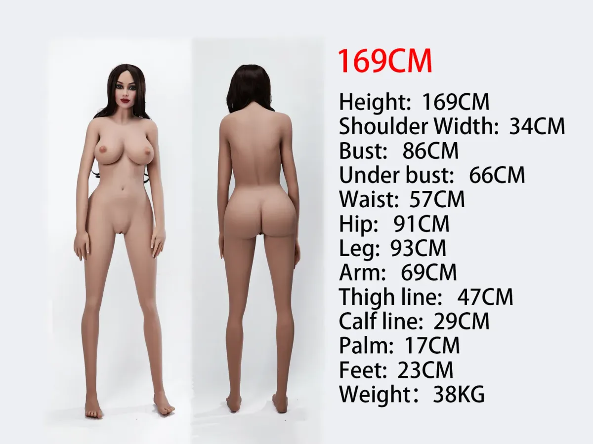Measurement diagram of the TPE 169cm body
