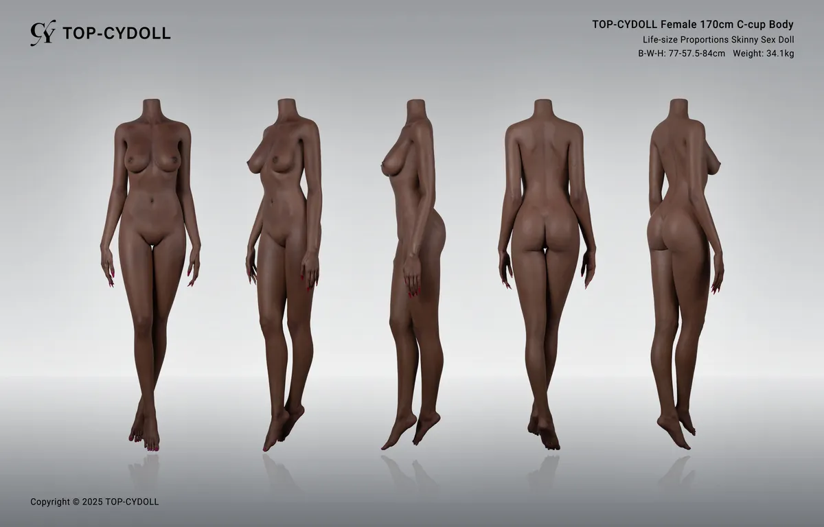 Measurement diagram of the 170cm C-cup body