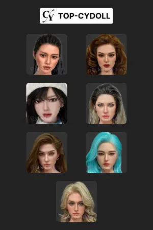 Silicone Doll Head (TOP-CYDOLL) – realistic sex doll